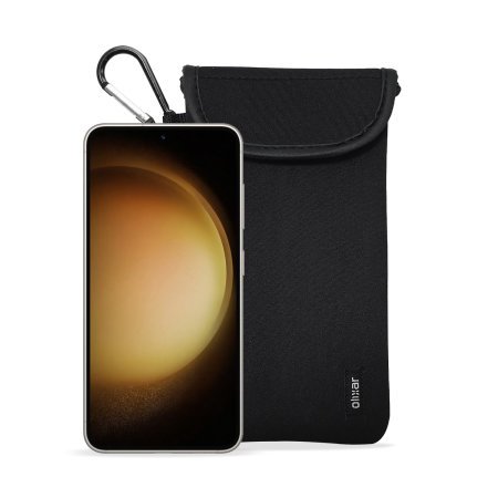 Olixar Black Shock and Impact Resistant Neoprene Pouch with Card Slot - For Sony Xperia 1 VI