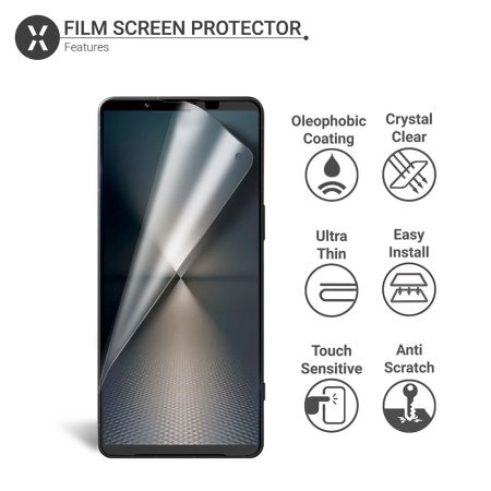 Olixar Two Pack Film Screen Protectors - For Sony Xperia 1 VI