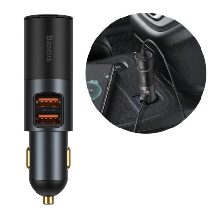 Baseus 120W Dual USB & USB-C Fast Car Charger