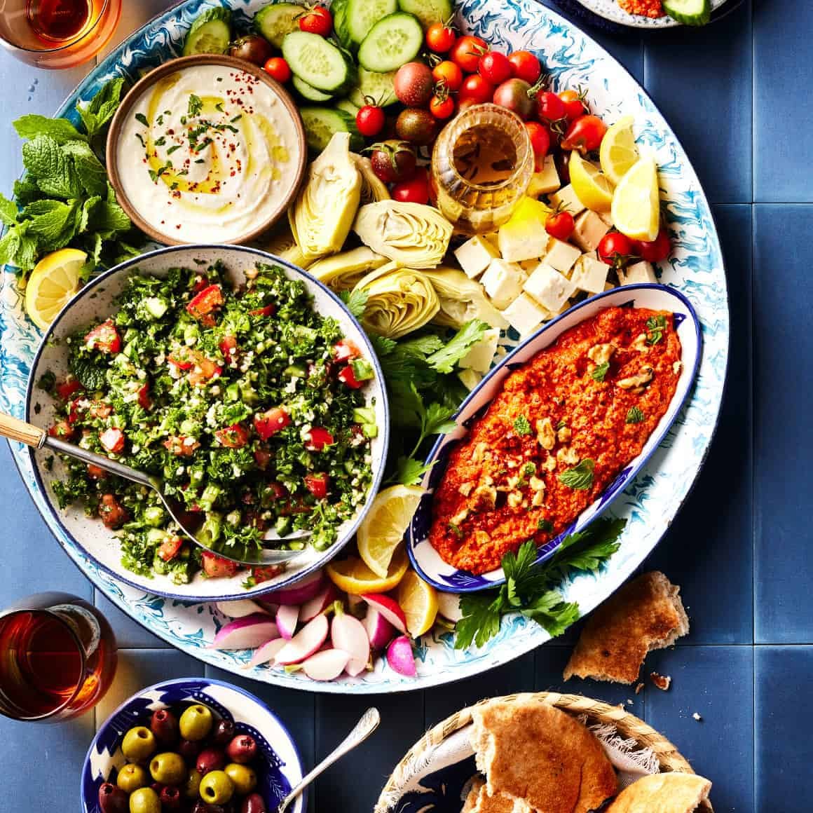 Mix Cold Meze Platter (For 2)